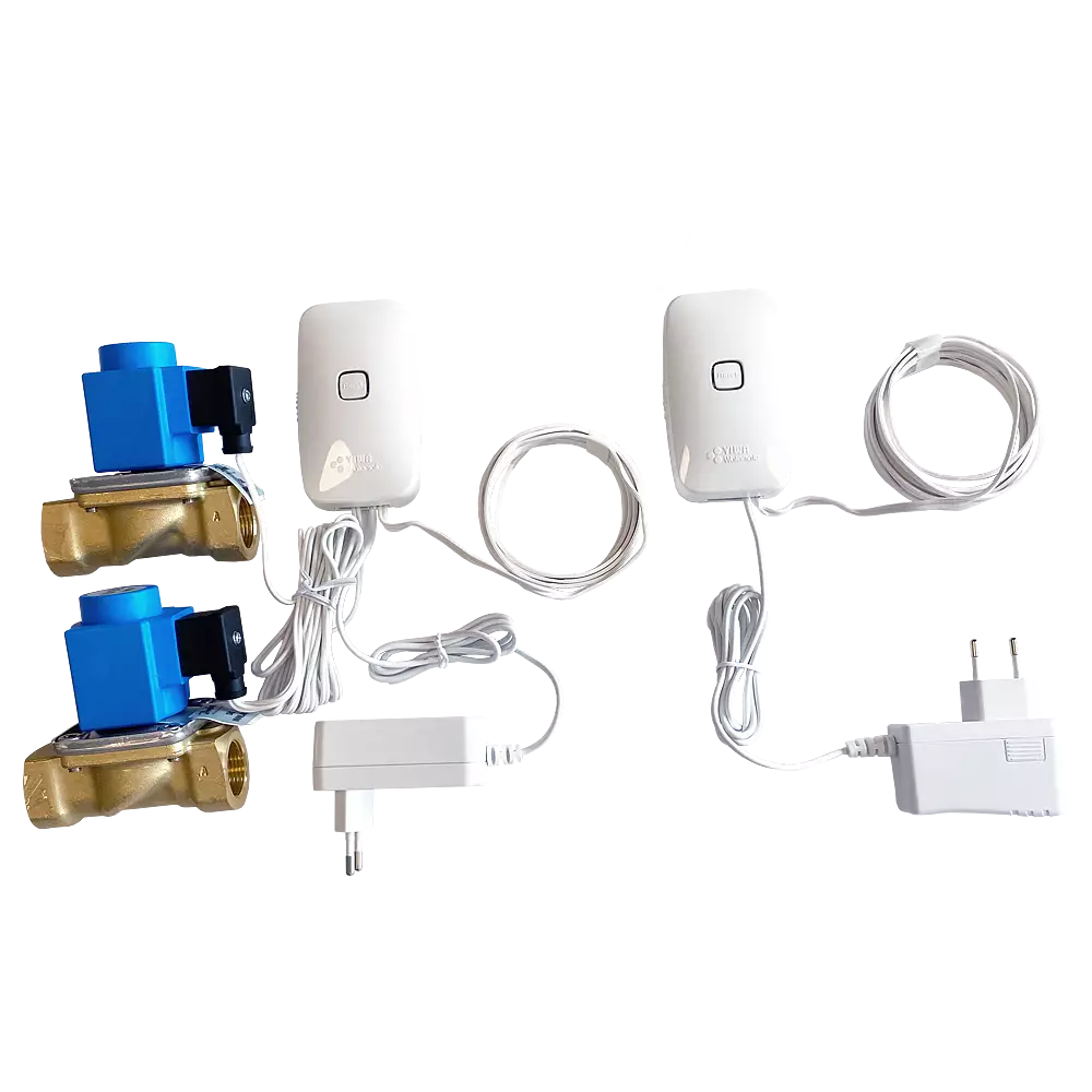 Leakage Switch Wireless_2Valves_3_4_System for Hot_Cold Water