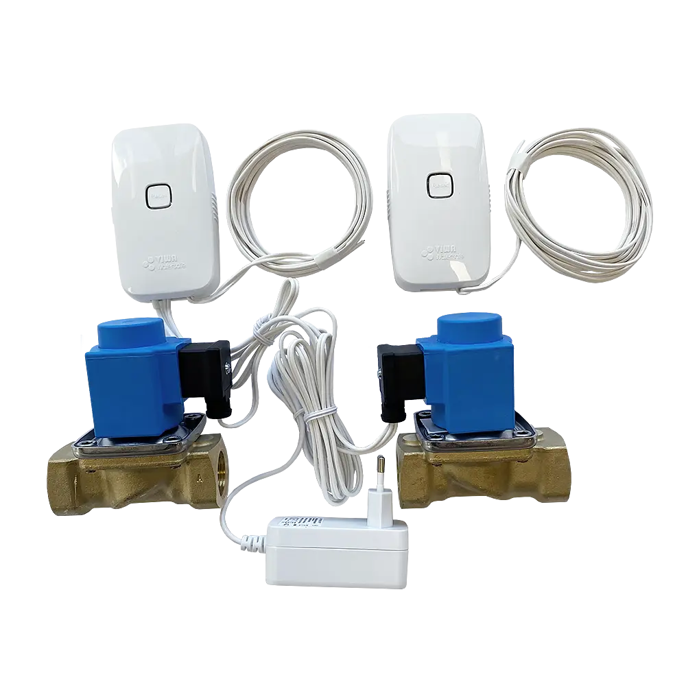 Leakage Switch Wireless_2Valves_3_4_with Battery-Powered Sensor
